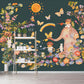 Frendorf | Wonderland Mural Wallpaper Pastel Farbe Kinderkunst Wandverkleidung für Kindergarten