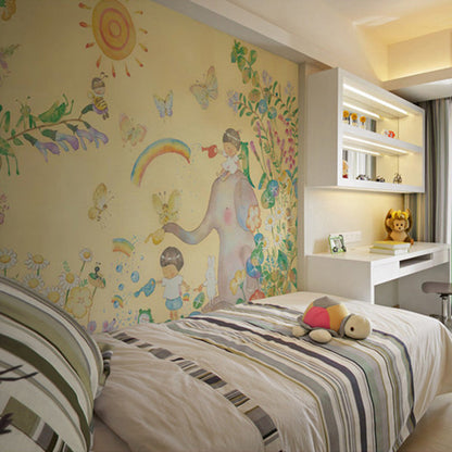 Frendorf | Wonderland Mural Wallpaper Pastel Farbe Kinderkunst Wandverkleidung für Kindergarten