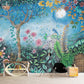 Frendorf | Moon Night Flower Bushes Muur Kinder Kunst Waterdicht Kinderen Kamer Wandbekleding, Op Maat Geprint