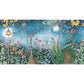 Frendorf | Moon Night Flower Bushes Muur Kinder Kunst Waterdicht Kinderen Kamer Wandbekleding, Op Maat Geprint