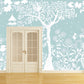 Frendorf | Moon Night Flower Bushes Muur Kinder Kunst Waterdicht Kinderen Kamer Wandbekleding, Op Maat Geprint