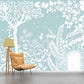 Frendorf | Moon Night Flower Bushes Muur Kinder Kunst Waterdicht Kinderen Kamer Wandbekleding, Op Maat Geprint