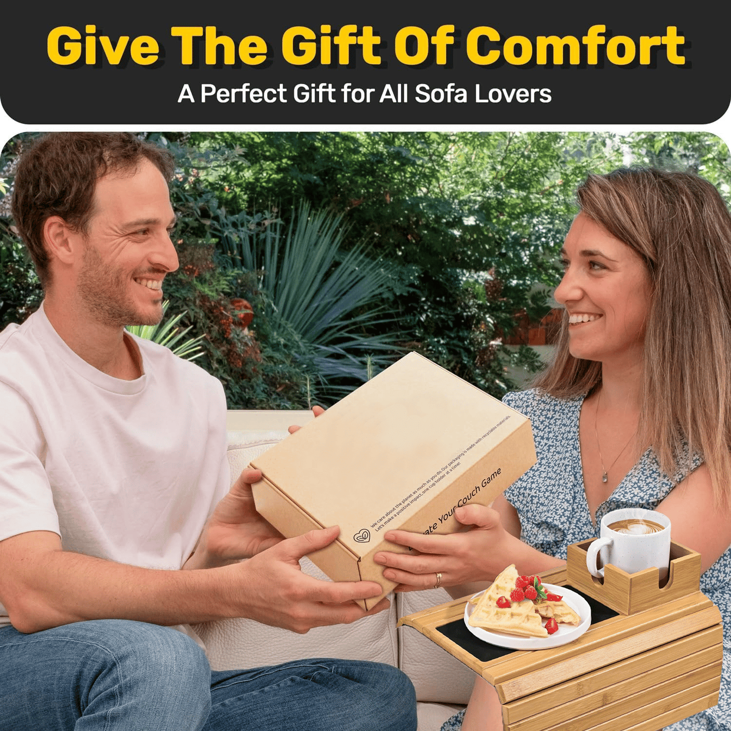 Frendorf | BambooSip – Eleganter Couch-Becherhalter