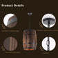 Frendorf | BarrelGlow Vintage Pendelleuchte | Holz-Weinfass-Design | 1-flammig | Rustikale Beleuchtung
