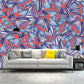 Frendorf | Bloem Plant Muur Decal Boho-Chic Gladde Wand Bekleding in Multikleur, Op Maat Gemaakt