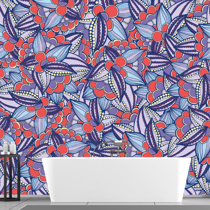 Frendorf | Bloem Plant Muur Decal Boho-Chic Gladde Wand Bekleding in Multikleur, Op Maat Gemaakt