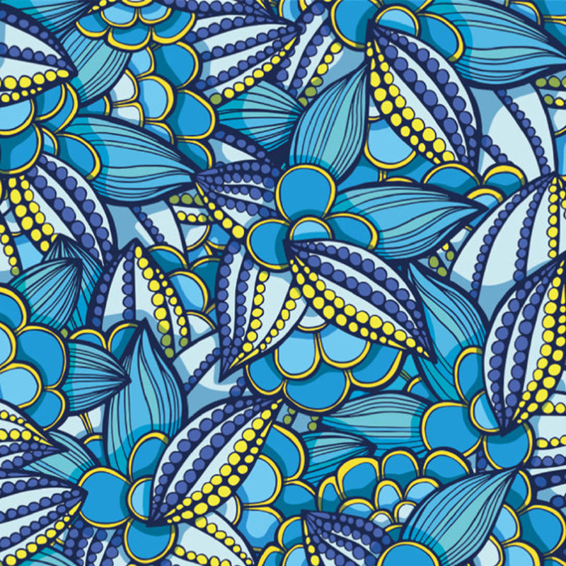 Frendorf | Bloem Plant Muur Decal Boho-Chic Gladde Wand Bekleding in Multikleur, Op Maat Gemaakt