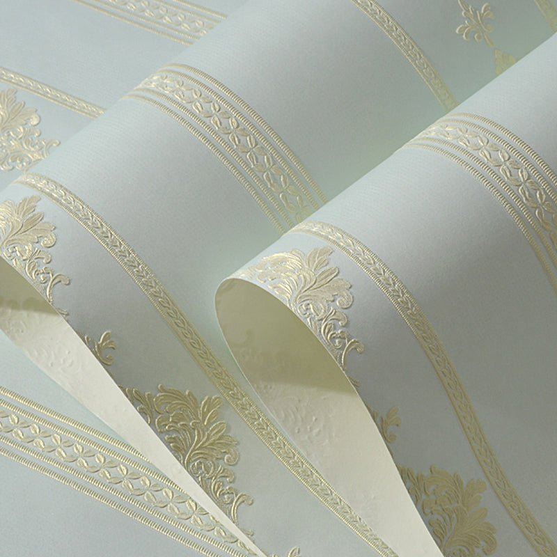 Frendorf | Lichtkleurige Plakstripbehang Damask Luxe Vlekbestendige Muurkunst, Gemakkelijk te Verwijderen