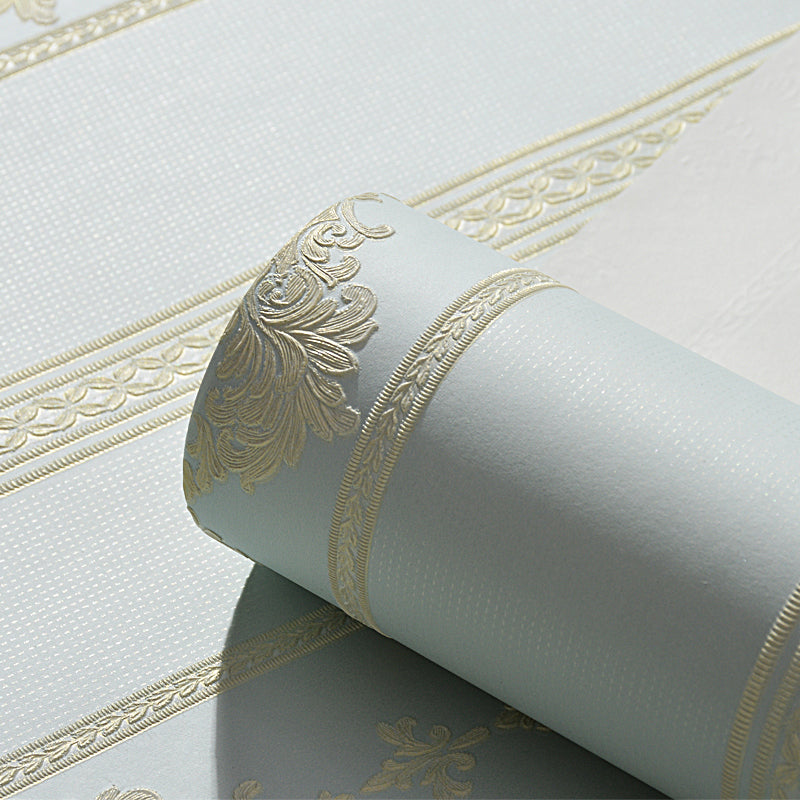 Frendorf | Lichtkleurige Plakstripbehang Damask Luxe Vlekbestendige Muurkunst, Gemakkelijk te Verwijderen