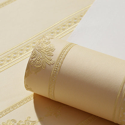 Frendorf | Lichtkleurige Plakstripbehang Damask Luxe Vlekbestendige Muurkunst, Gemakkelijk te Verwijderen