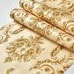 Frendorf | Zelfklevend Bloemen Jacquard Behang Luxe Gevoerd Wanddecoratie, Eenvoudig af te pellen