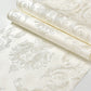 Frendorf | Zelfklevend Bloemen Jacquard Behang Luxe Gevoerd Wanddecoratie, Eenvoudig af te pellen