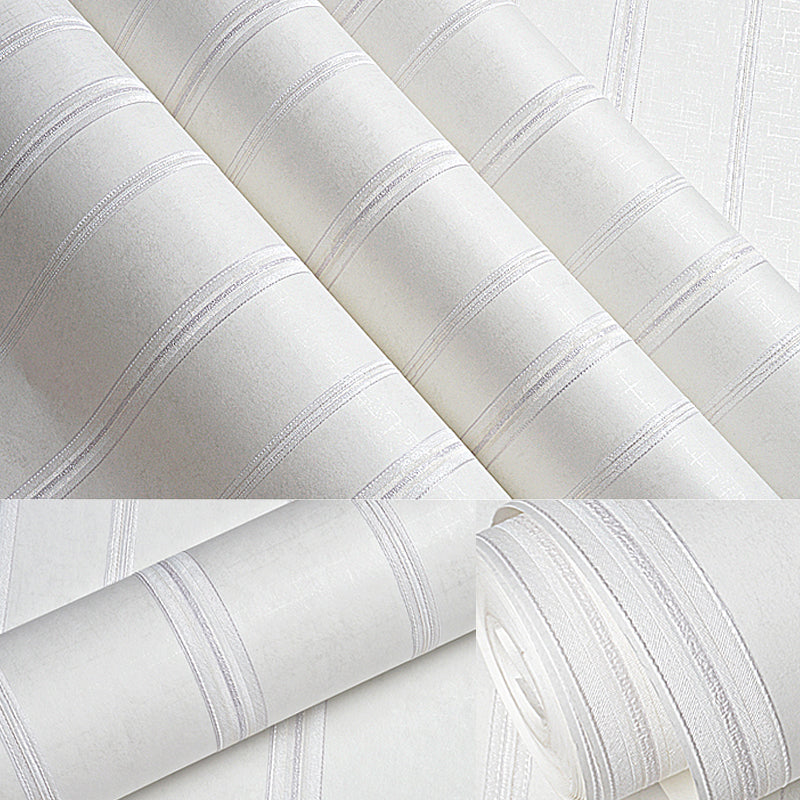 Peel Stick Streifen Tapete Sanfte Farbe Minimalistische Wanddekoration für das Schlafzimmer, Abnehmbar