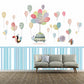 Frendorf | Kinder Kunst Baby Wandtapete mit Tier- und Ballonmuster Pastellfarbe Wandbekleidung für das Kinderzimmer