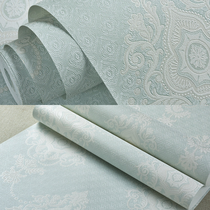 Frendorf | Glam Medaillon Tapetenrolle in Hell-Farbe Wasserabweisende Wandverkleidung für Schlafzimmer