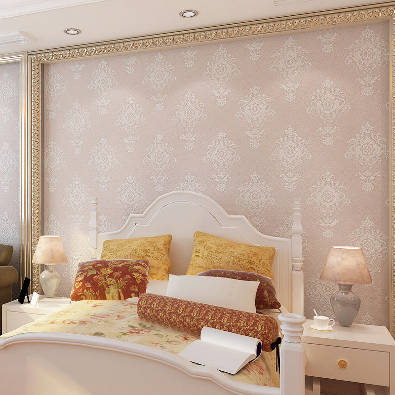 Frendorf | Glam Medaillon Tapetenrolle in Hell-Farbe Wasserabweisende Wandverkleidung für Schlafzimmer