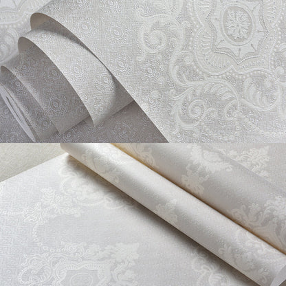 Frendorf | Glam Medaillon Tapetenrolle in Hell-Farbe Wasserabweisende Wandverkleidung für Schlafzimmer