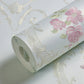 54.2-qm gestickte Blumen Tapete in sanften Farben, Vlies Wanddekoration mit feuchtigkeitsresistentem Design