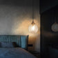Frendorf | LotuSphere Retro Glas Pendelleuchte | Elegantes Design | Lotus-Struktur | Dekoratives Licht