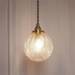 Frendorf | LotuSphere Retro Glas Pendelleuchte | Elegantes Design | Lotus-Struktur | Dekoratives Licht