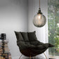 Frendorf | LotuSphere Retro Glas Pendelleuchte | Elegantes Design | Lotus-Struktur | Dekoratives Licht