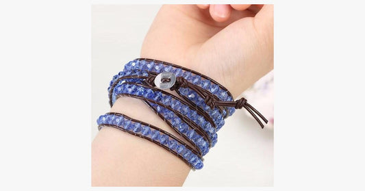 Frendorf | Blaues Donner Wickelarmband