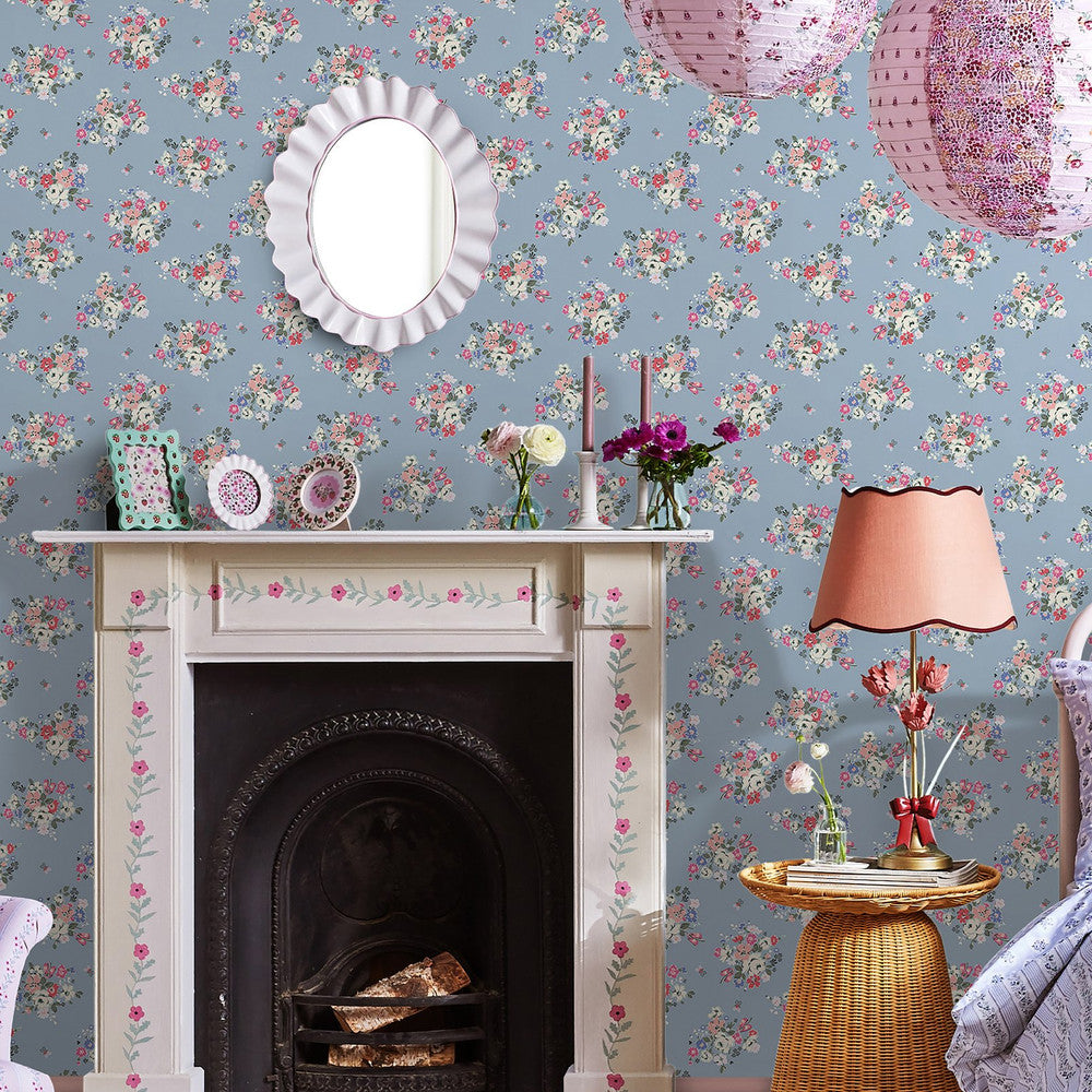 Cath Kidston Tapete - Clifton Floral - Navy