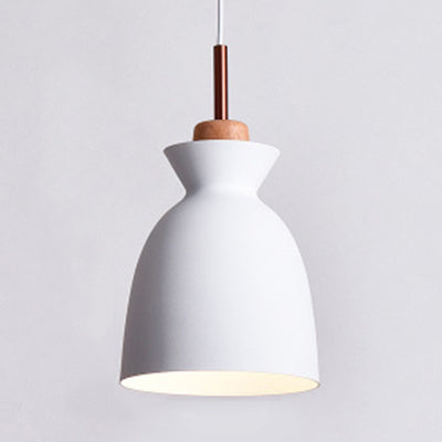 Nordic Style Hängende Beleuchtung mit Schirm Aluminium Einze Kopf Pendelleuchte für Veranda