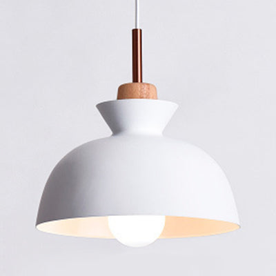 Nordic Style Hängende Beleuchtung mit Schirm Aluminium Einze Kopf Pendelleuchte für Veranda