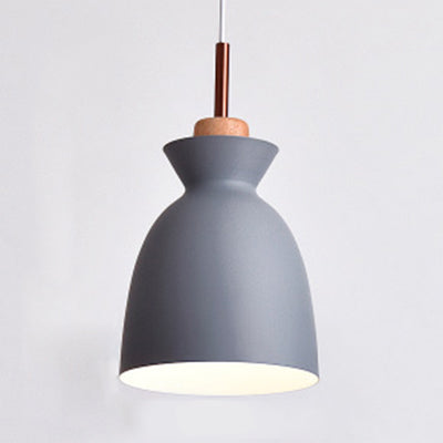 Nordic Style Hängende Beleuchtung mit Schirm Aluminium Einze Kopf Pendelleuchte für Veranda