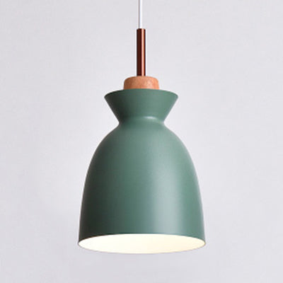 Nordic Style Hängende Beleuchtung mit Schirm Aluminium Einze Kopf Pendelleuchte für Veranda