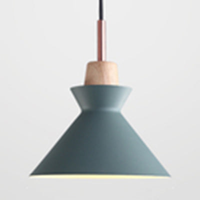 Nordic Style Hängende Beleuchtung mit Schirm Aluminium Einze Kopf Pendelleuchte für Veranda