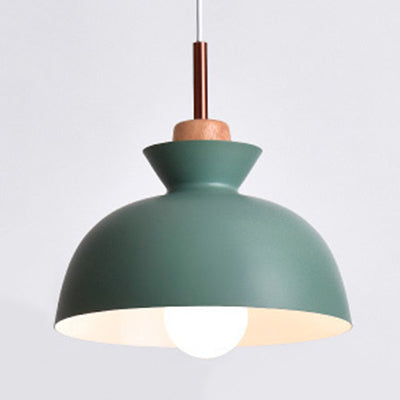 Nordic Style Hängende Beleuchtung mit Schirm Aluminium Einze Kopf Pendelleuchte für Veranda