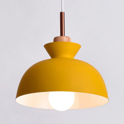 Nordic Style Hängende Beleuchtung mit Schirm Aluminium Einze Kopf Pendelleuchte für Veranda