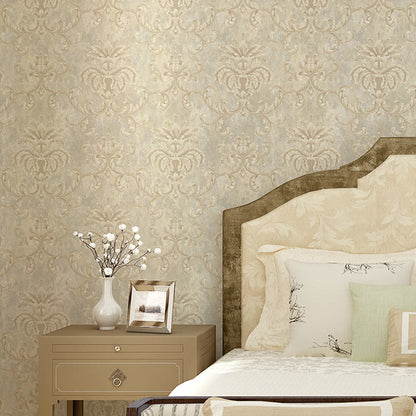 Prägedekorationsfolie, Fleckenresistente Tapete, Europäischer Jacquard Wanddekoration für das Wohnzimmer