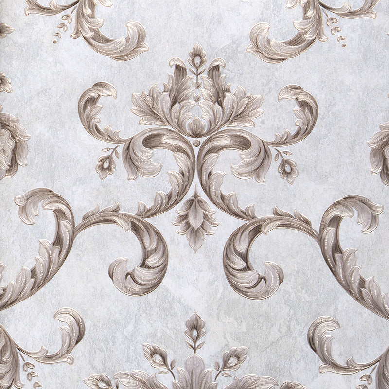 Prägedekorationsfolie, Fleckenresistente Tapete, Europäischer Jacquard Wanddekoration für das Wohnzimmer