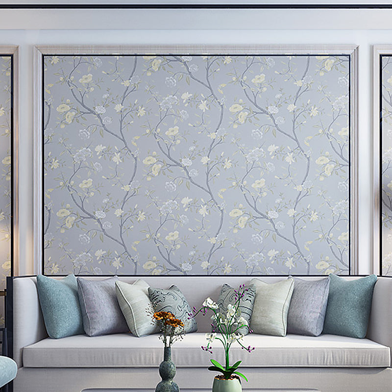Country Peonies Tapetenrolle Papier Feuchtigkeitsbeständig Helle Farbe Wandverkleidung für Wohnzimmer