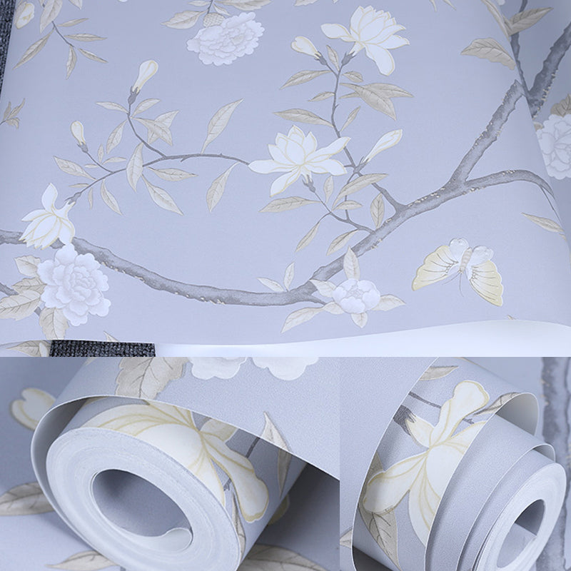 Country Peonies Tapetenrolle Papier Feuchtigkeitsbeständig Helle Farbe Wandverkleidung für Wohnzimmer
