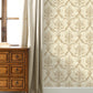 Prägedruck Softfarbe Tapete Vintage Stil Jacquard Wandkunst für Schlafzimmer, 33' L x 20.5" W
