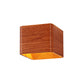 Frendorf | Cube Wandlamp Modern Houten 1-Licht Woonkamer Wandgemonteerde Op en Neer Verlichtingsarmatuur in Warm/Wit Licht