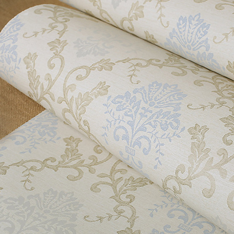 Gitterwerk Jacquard Tapete Antik 3D-geprägte Wandbekleidung in sanfter Farbe für Akzentwand