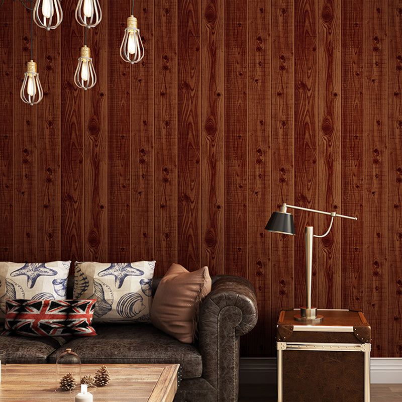Fleckensicher Holzlook Tapete Rustikale PVC Wandverkleidung für das Wohnzimmer, 57,1 Quadratfuß