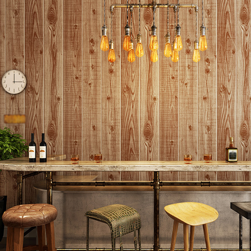 Fleckensicher Holzlook Tapete Rustikale PVC Wandverkleidung für das Wohnzimmer, 57,1 Quadratfuß