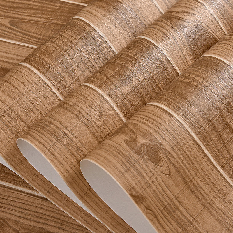 Fleckensicher Holzlook Tapete Rustikale PVC Wandverkleidung für das Wohnzimmer, 57,1 Quadratfuß