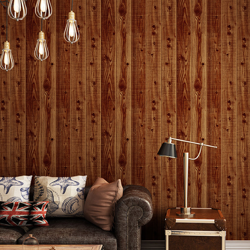 Fleckensicher Holzlook Tapete Rustikale PVC Wandverkleidung für das Wohnzimmer, 57,1 Quadratfuß