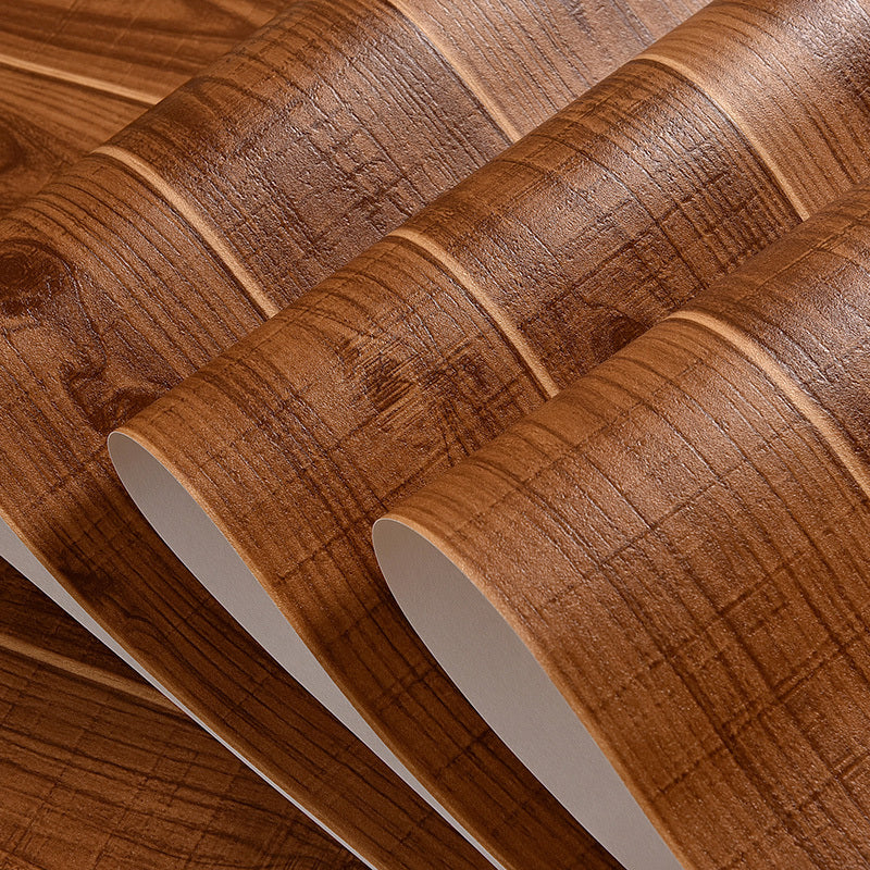 Fleckensicher Holzlook Tapete Rustikale PVC Wandverkleidung für das Wohnzimmer, 57,1 Quadratfuß