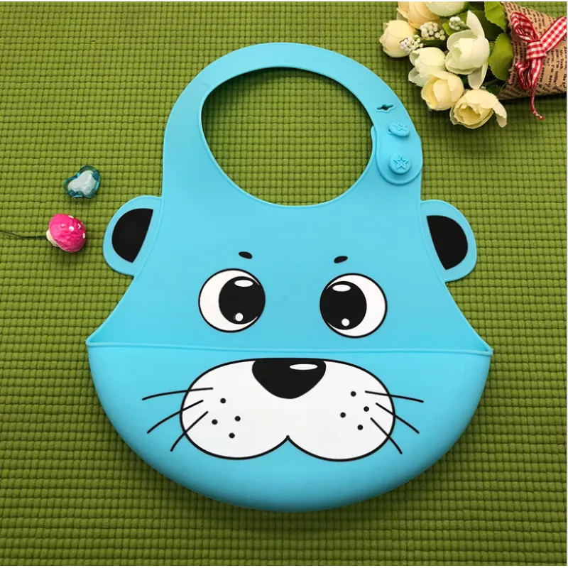Frendorf | Kinder Lätzchen Set – Bunte Silikon Lätzchen mit Tiermotiven für Babys