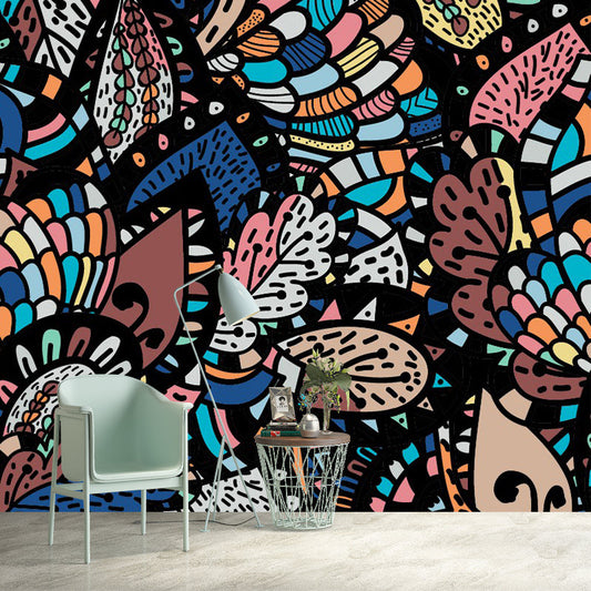 Frendorf | Bohemia Abstract Butterfly Wandmalerei Mehrfarbig Feuchtigkeitsbeständige Wanddekoration für das Schlafzimmer