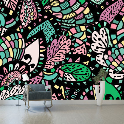 Frendorf | Bohemia Abstract Butterfly Wandmalerei Mehrfarbig Feuchtigkeitsbeständige Wanddekoration für das Schlafzimmer