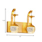 Frendorf | 1/2 Kop Wandmontierte Lampe mit Taper Crystal traditionelle Salon Wandlampe Beleuchtung in Gold